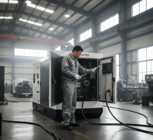 Hướng dẫn vận hành máy phát điện công nghiệp Đúng Chuẩn 2026