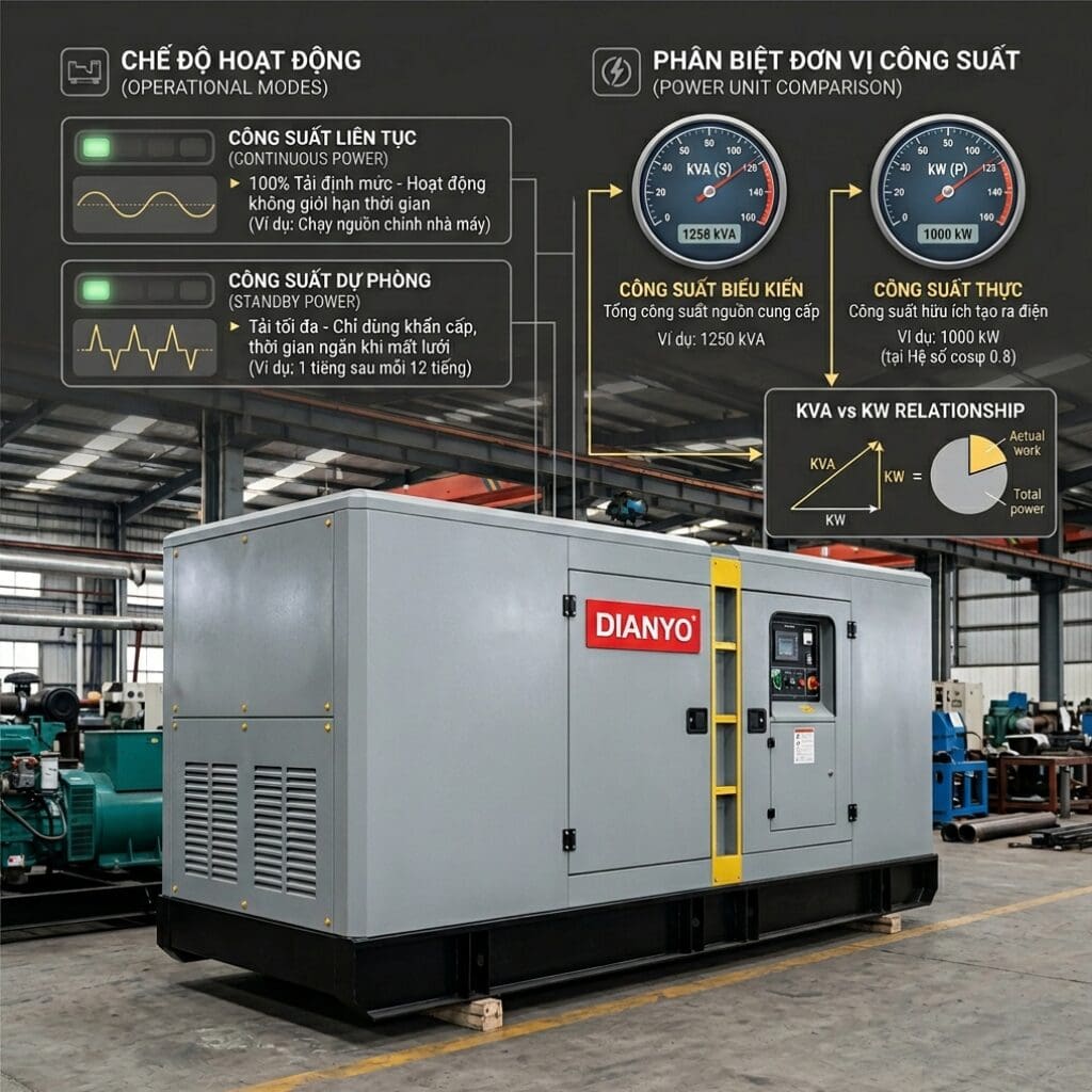 7 thông số kỹ thuật máy phát điện quan trọng nhất cần biết