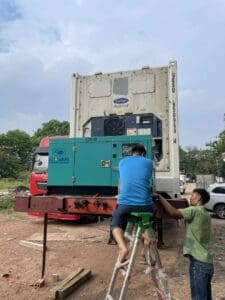 Máy phát điện backup hệ thống lạnh: Giải pháp bảo vệ kho lạnh 24/7