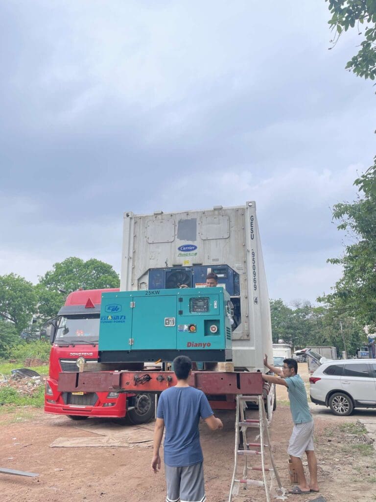 Máy phát điện backup hệ thống lạnh: Giải pháp bảo vệ kho lạnh 24/7