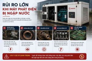 Cách Xử Lý Máy Phát Điện Ngập Nước An Toàn, Hiệu Quả Nhất
